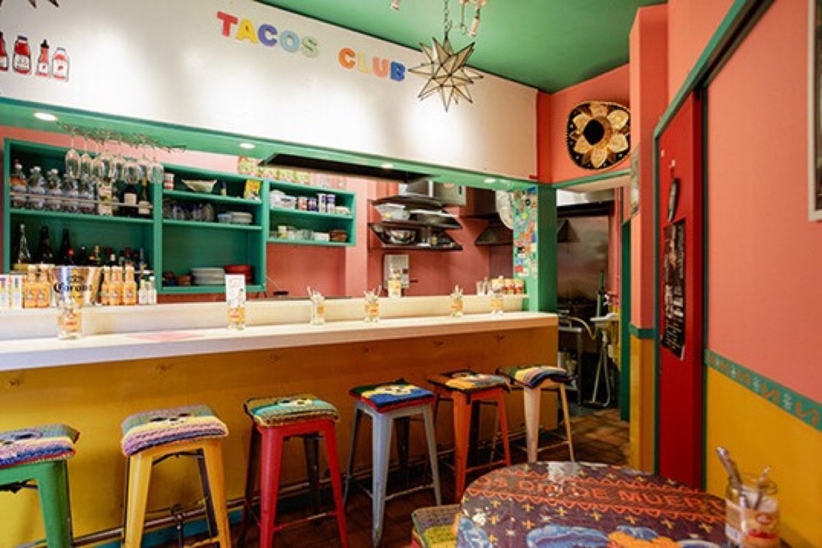 Tacos Club Vamos 店内カウンター